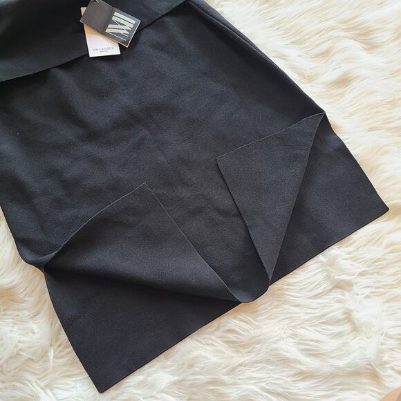 M.M Lafleur The Harlem Skirt Jardigan Knit Black 1X NWT Stretchy Midi Pencil - Picture 4 of 5